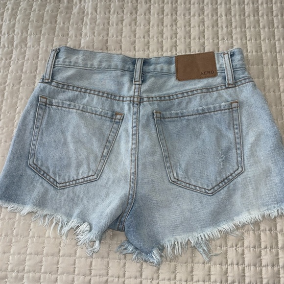 Aeropostale Blue Jean Shorts with Distressing - Picture 2 of 4